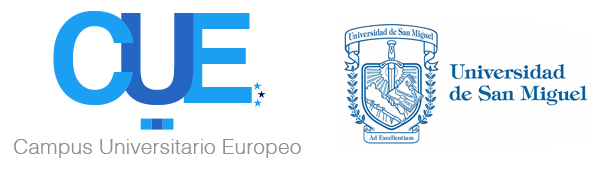 Logos Campus Universitario Europeo y Universidad de San Miguel